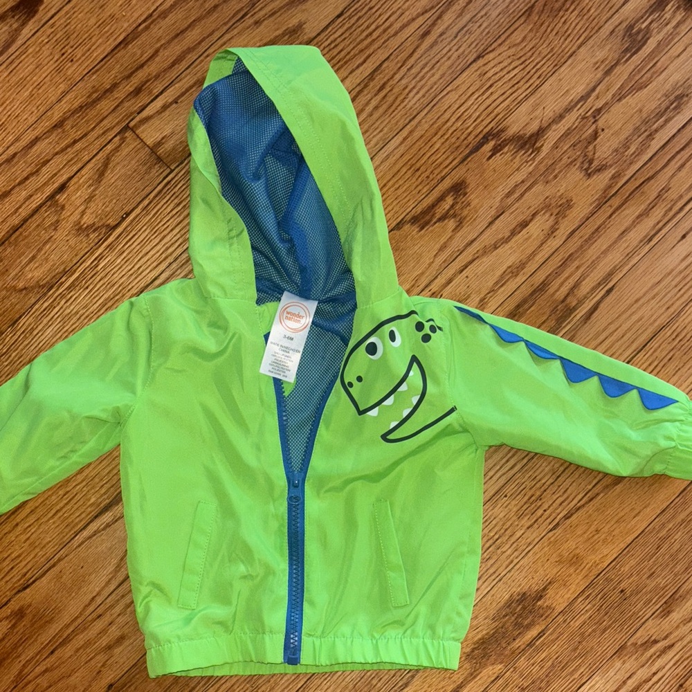 Wonder Nation Lime Green Dinosaur Jacket